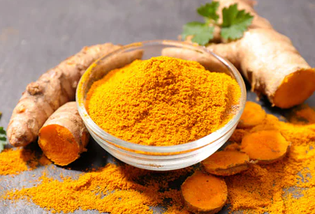 What percentage of curcumin is in raw turmeric.png